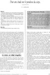 « Pour une étude sur le paradoxe du corps » Revue Française de Psychiatrie et de Psychologie Médicale, n°11, Octobre 1997, 91-94