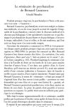 « Le séminaire de psychanalyse de Bernard Casanova » Préface et mise en forme pour l’édition du livre Sur la psychanalyse et sur sa fin, Bernard Casanova, Ed. EPEL, Paris, 2006